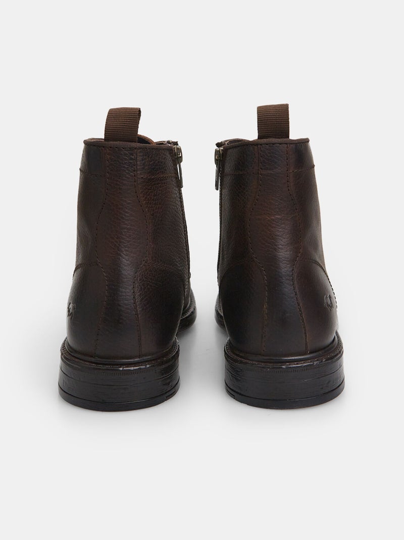 Bottines à lacets en cuir Bata Red Label BATA Marron - Kiabi