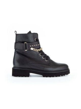 Bottines à lacets  en cuir lisse Gabor