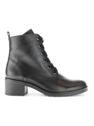 Bottines à lacets  en cuir lisse Gabor