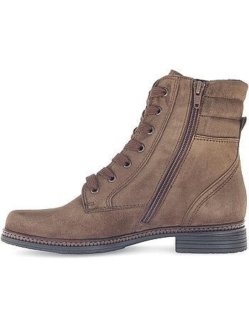 Bottines à lacets en cuir