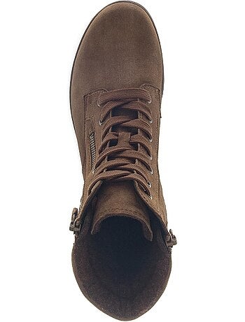 Bottines à lacets en cuir