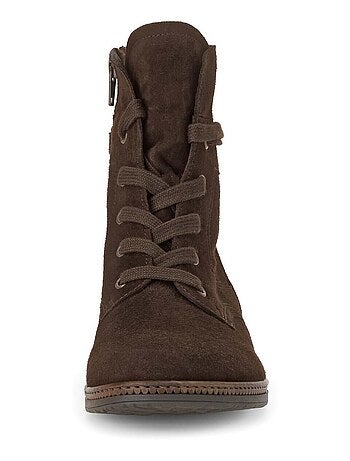 Bottines à lacets en cuir