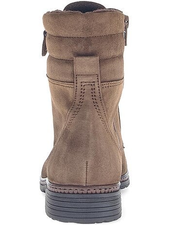 Bottines à lacets en cuir