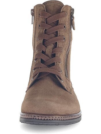 Bottines à lacets en cuir