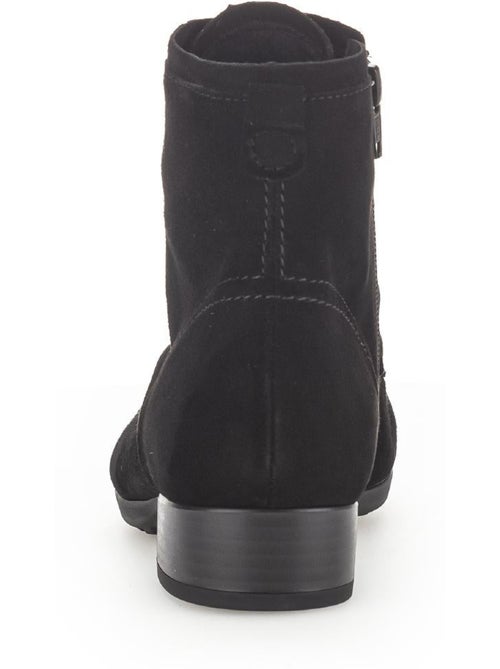 Bottines à lacets  en cuir - Kiabi