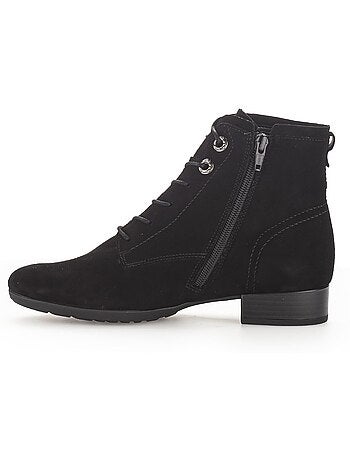 Bottines à lacets en cuir