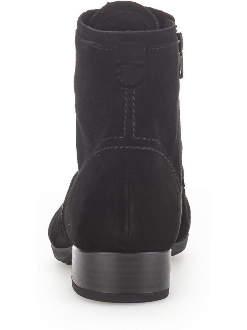 Bottines à lacets  en cuir Noir Noir - Kiabi