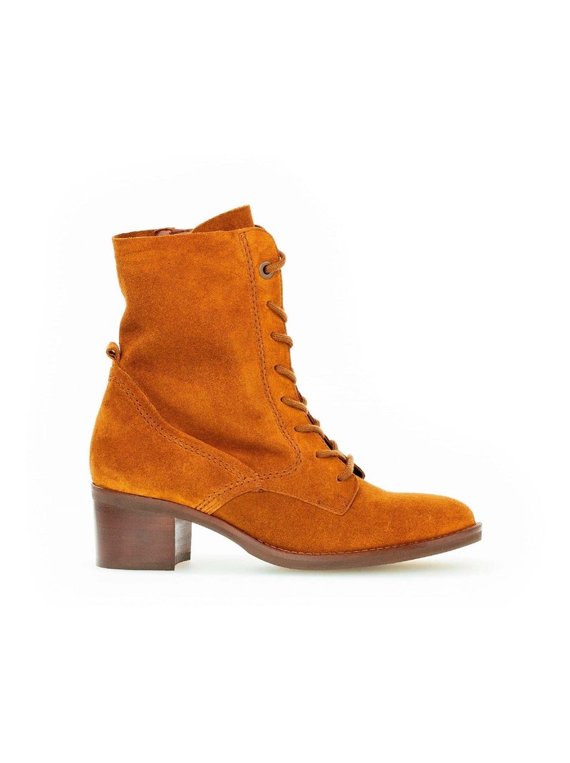 Bottines à lacets  en suède Gabor Marron - Kiabi