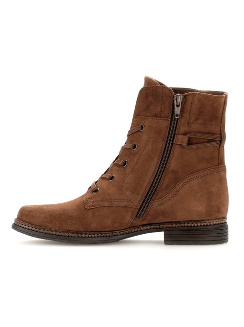 Bottines à lacets  en velours Gabor - Kiabi