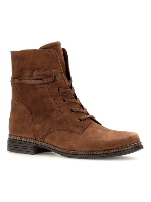 Bottines à lacets  en velours Gabor - Kiabi
