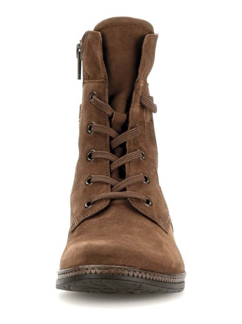 Bottines à lacets  en velours Gabor - Kiabi