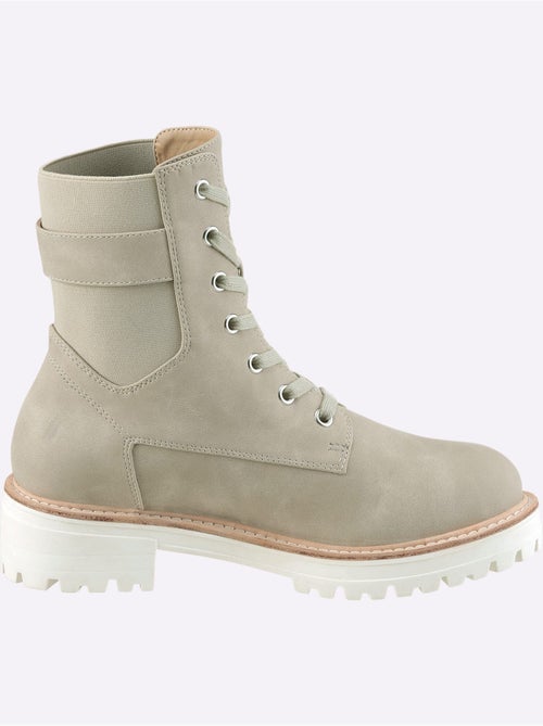 Bottines à Lacets Matière Synthétique - Taille Standard - helline - Kiabi