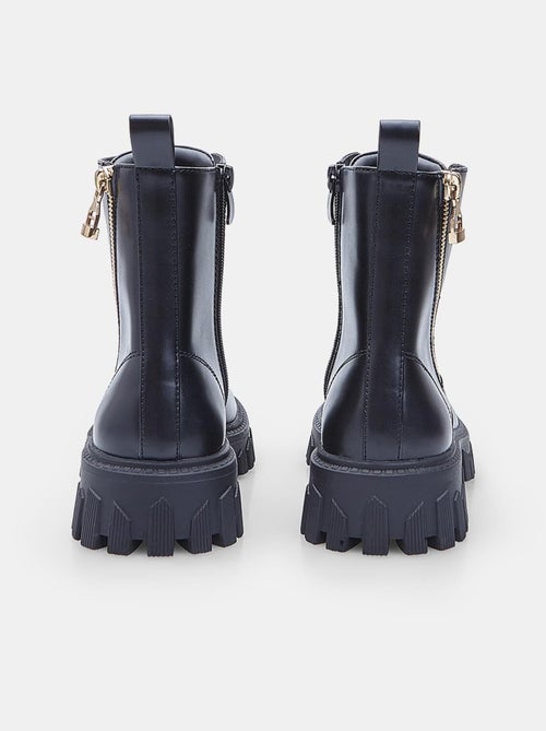 Bottines à lacets pour fille avec zip Bata - Kiabi