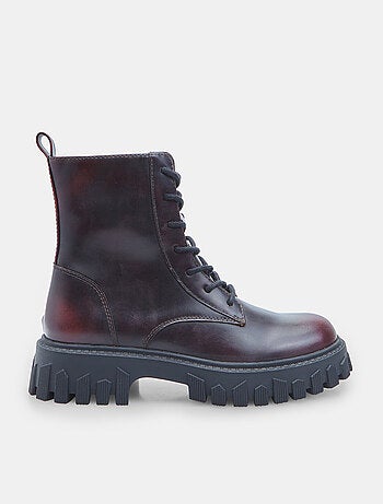 Bottines à lacets pour fille avec zip Bata