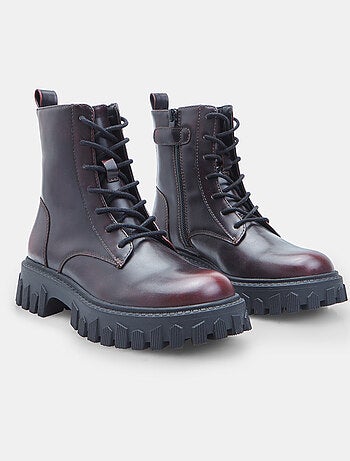 Bottines à lacets pour fille avec zip Bata