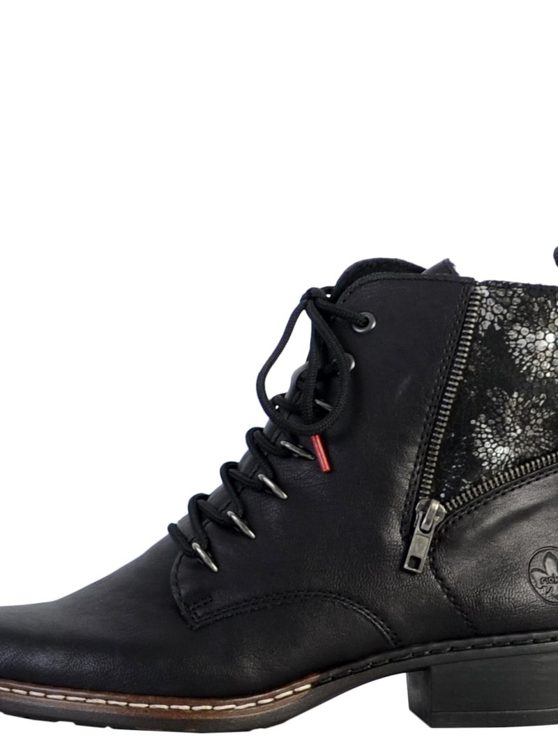 Bottines à Lacets Rieker Noir - Kiabi