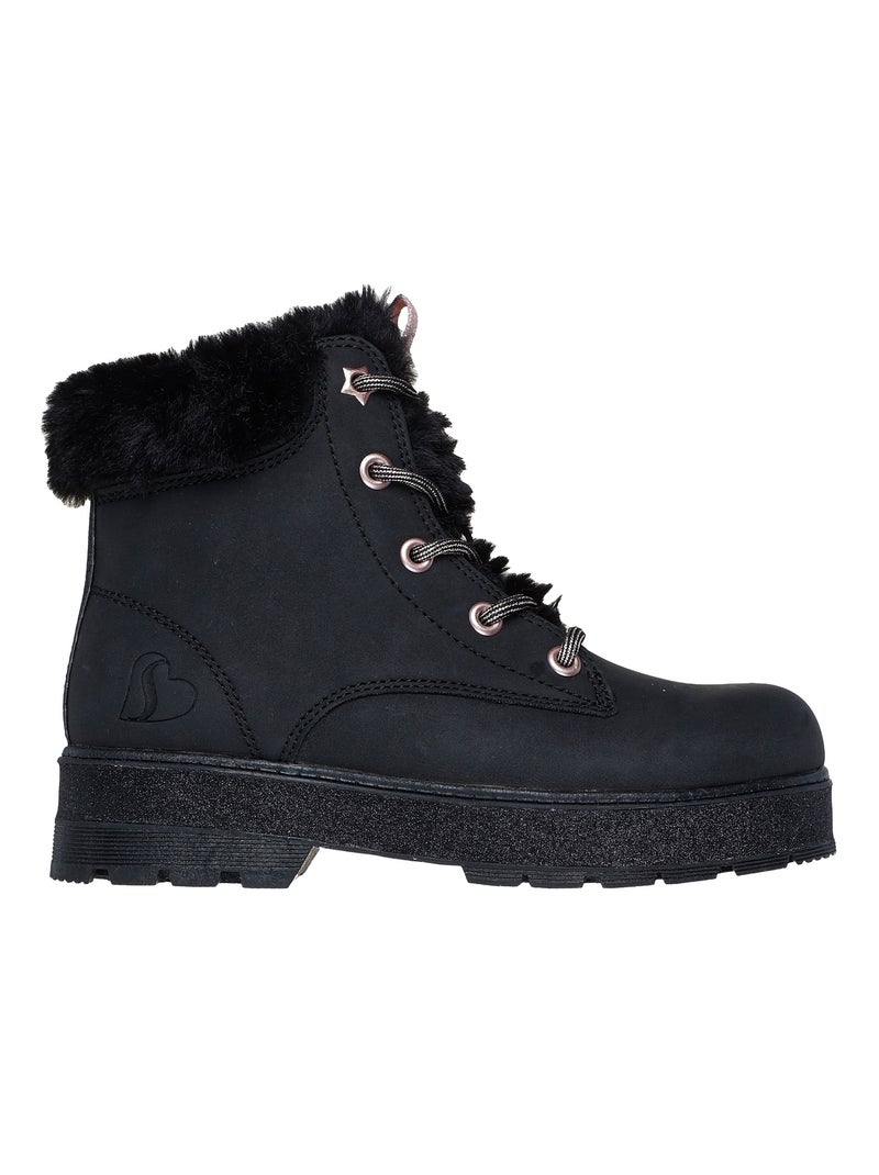 Bottines à Lacets Skechers Enfant Street Glitz Noir - Kiabi