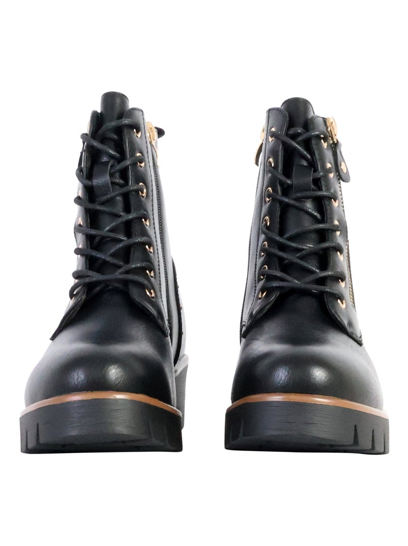 Bottines à Lacets The Divine Factory Noir - Kiabi