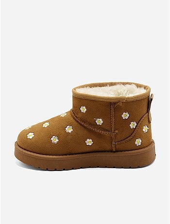 Bottines à motifs florales