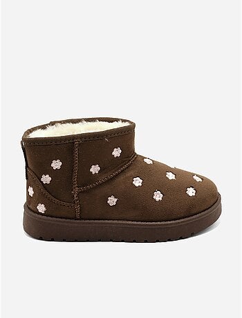 Bottines à motifs florales