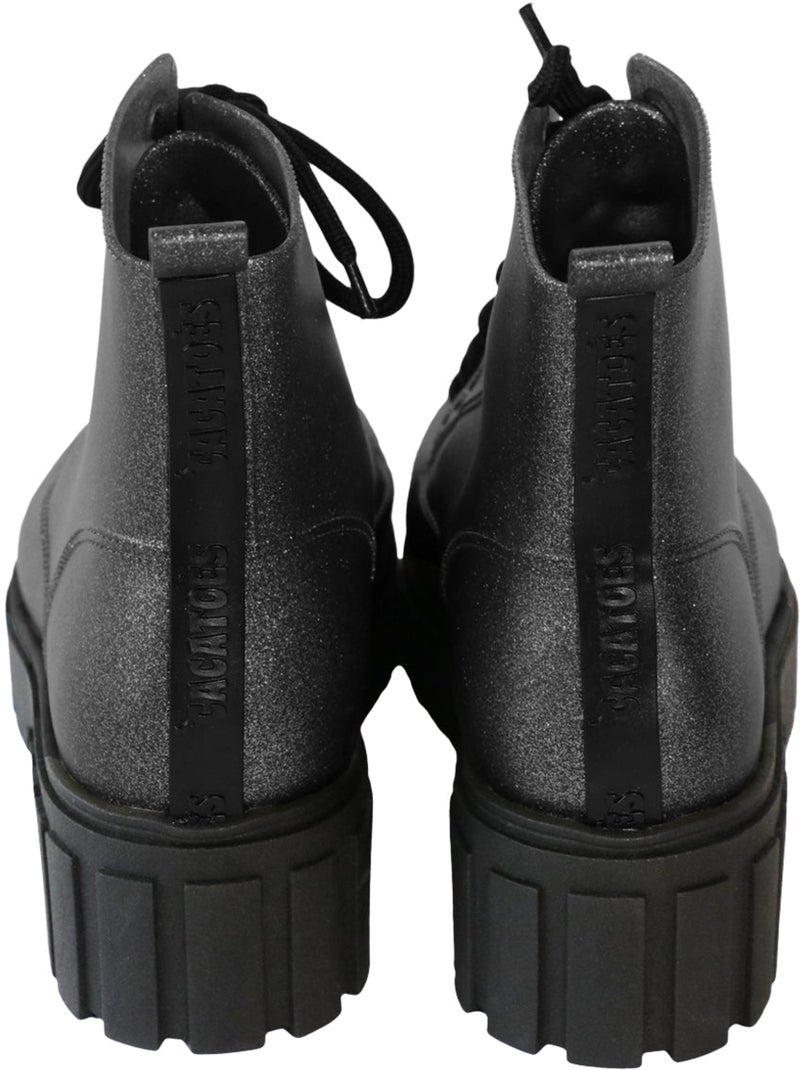 Bottines à paillette Femme CHAMEGO GLITTER Noir Noir - Kiabi
