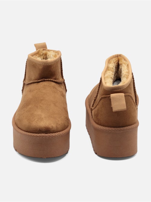 Bottines à plateforme - C M - Kiabi