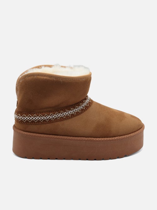 Bottines à plateforme - C M - Kiabi