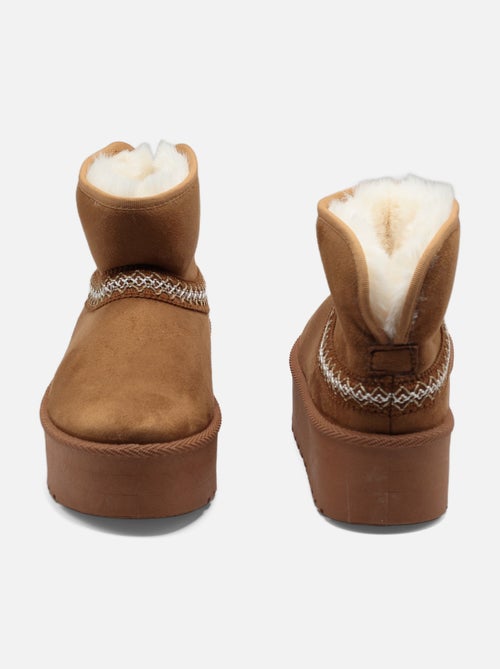 Bottines à plateforme - C M - Kiabi