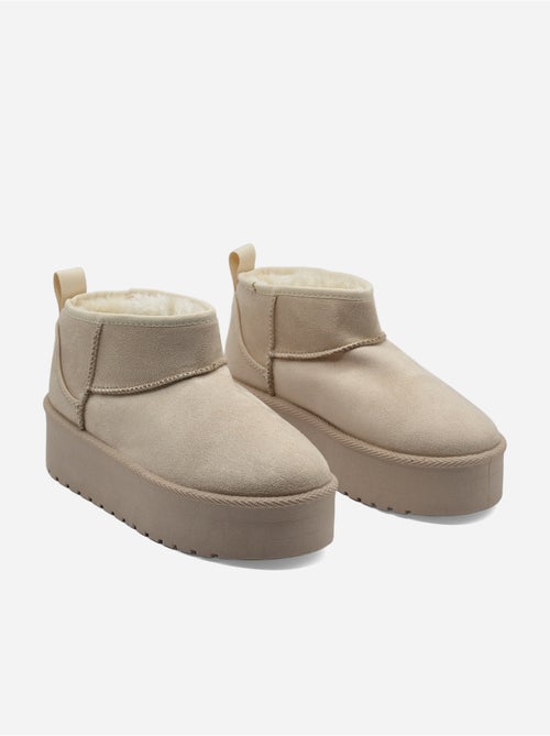 Bottines à plateforme - C M - Kiabi