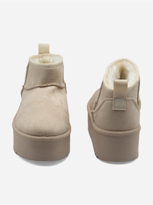 Bottines à plateforme - C M - Kiabi