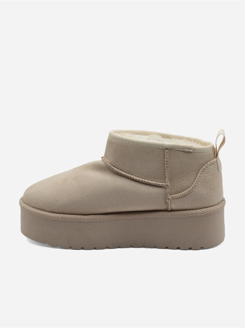 Bottines à plateforme - C M - Kiabi