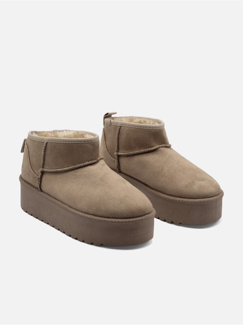 Bottines à plateforme - C M - Kiabi