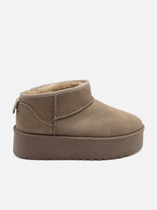 Bottines à plateforme - C M - Kiabi