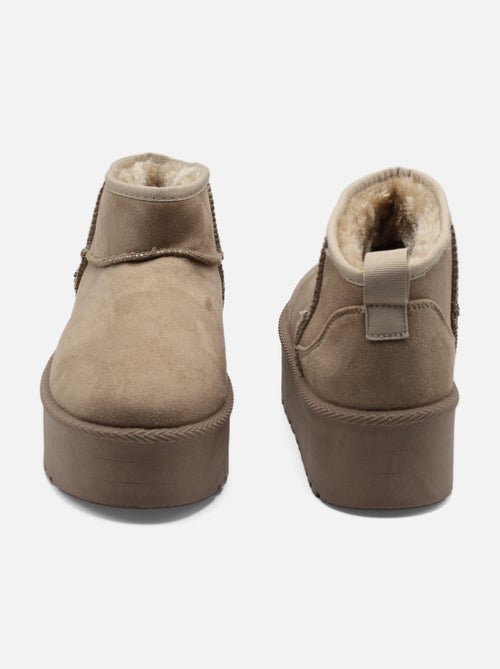Bottines à plateforme - C M - Kiabi