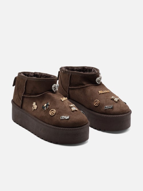 Bottines à plateforme - C M - Kiabi