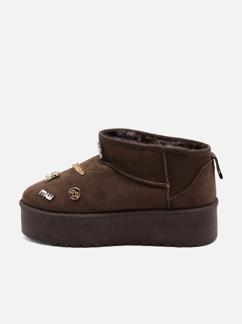 Bottines à plateforme - C M - Kiabi