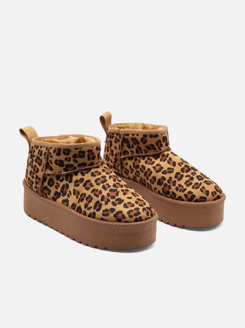 Bottines à plateforme - C M - Kiabi