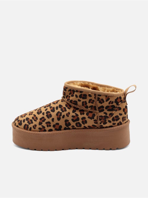 Bottines à plateforme - C M - Kiabi