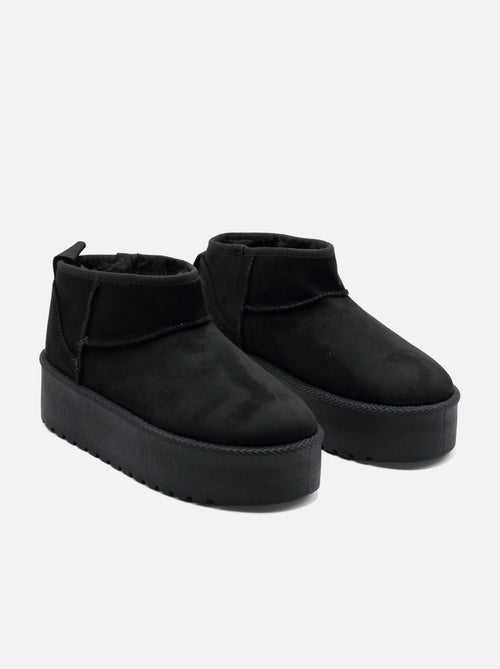 Bottines à plateforme - C M - Kiabi