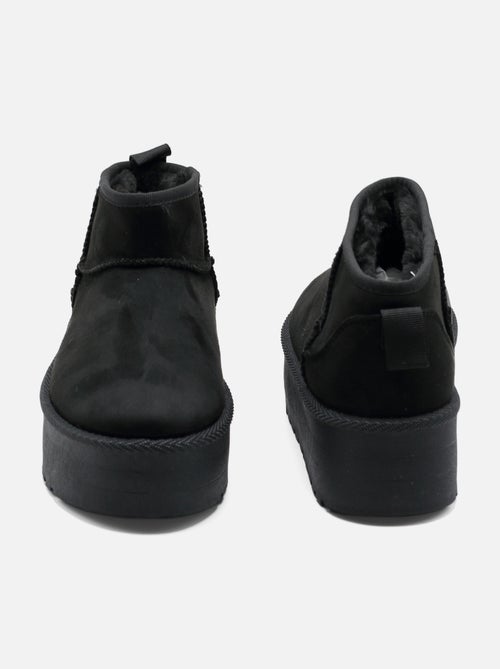 Bottines à plateforme - C M - Kiabi
