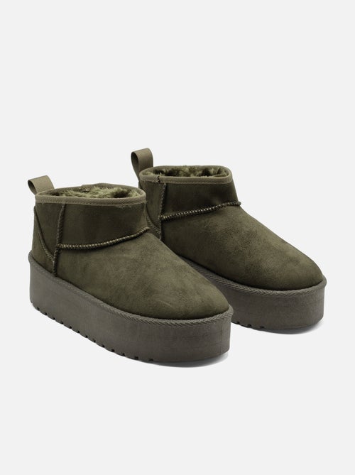 Bottines à plateforme - C M - Kiabi
