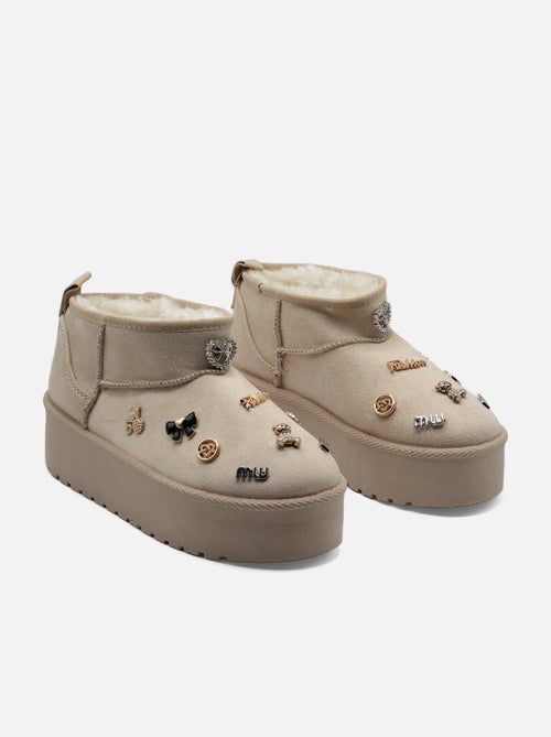Bottines à plateforme - Kiabi