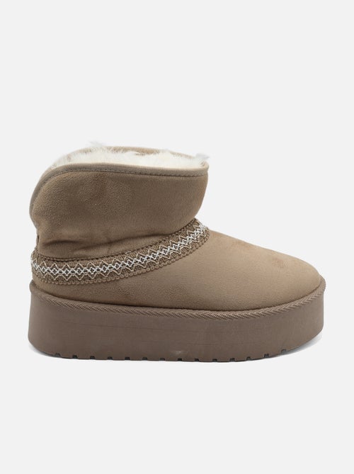 Bottines à plateforme - Kiabi