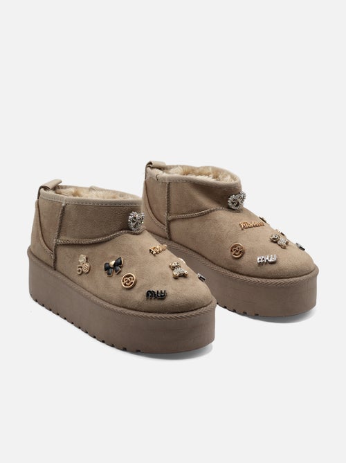 Bottines à plateforme - Kiabi