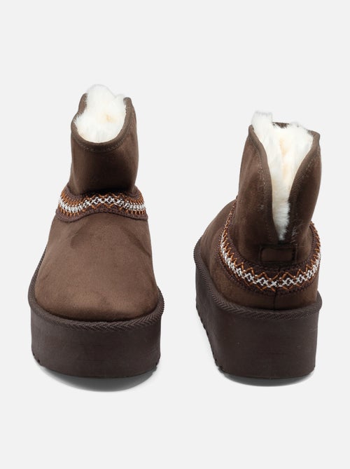 Bottines à plateforme - Kiabi