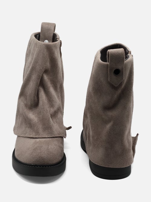 Bottines à revers - C M - Kiabi