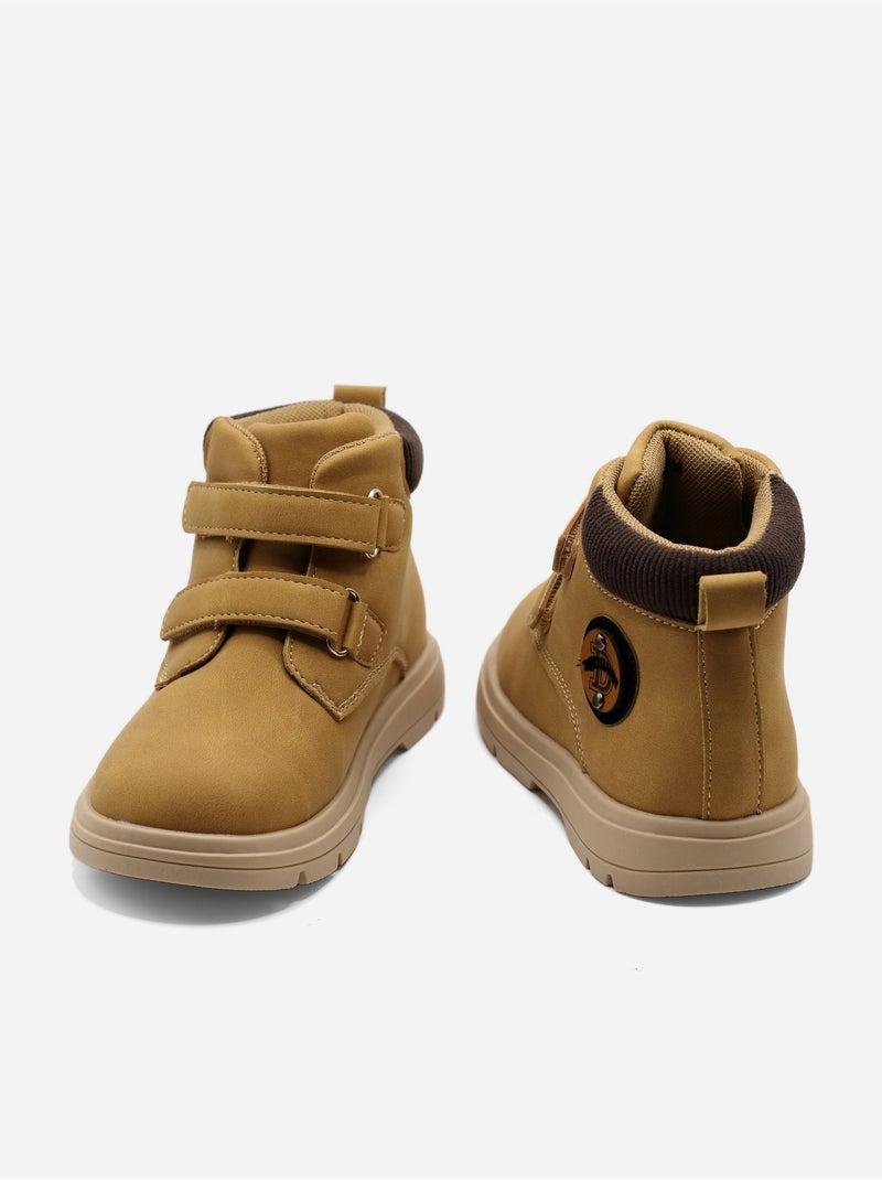 Bottines à scratchs Camel - Kiabi
