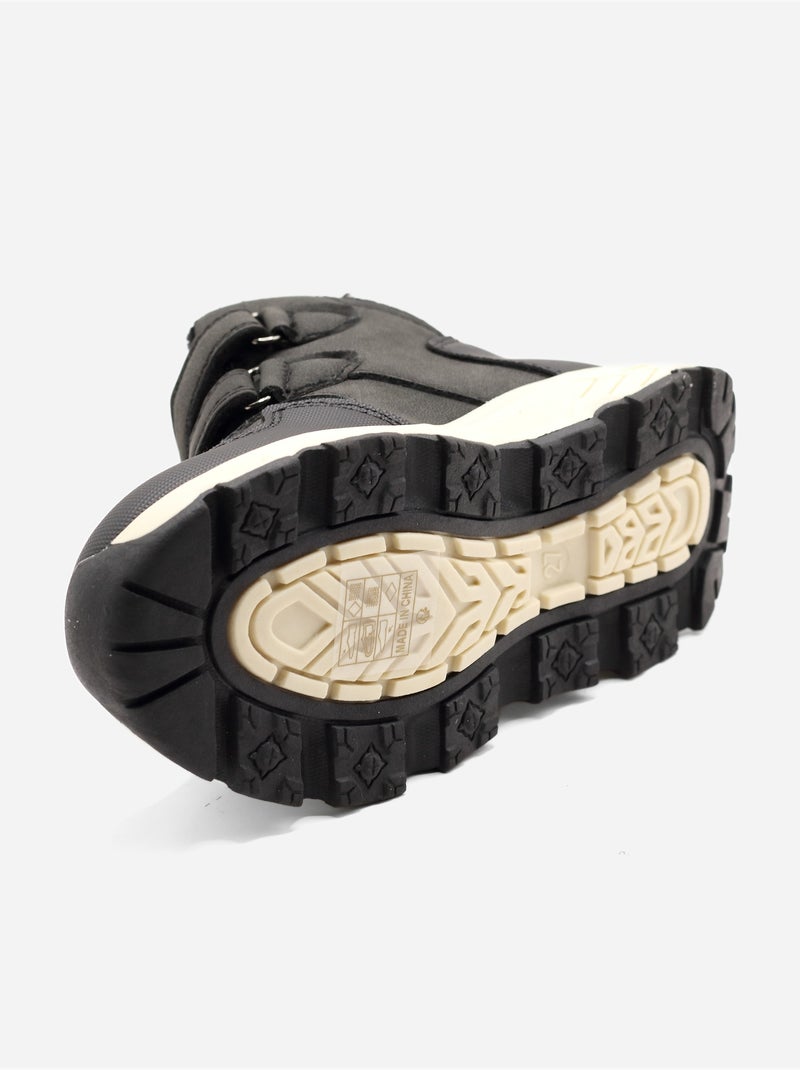 Bottines à scratchs Noir - Kiabi