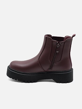 Bottines à semelles crantées - C M