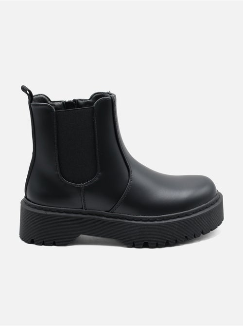 Bottines à semelles crantées - C M - Kiabi